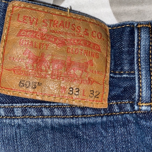 Men’s Levi’s 505 jeans 33x32 - Picture 2 of 3